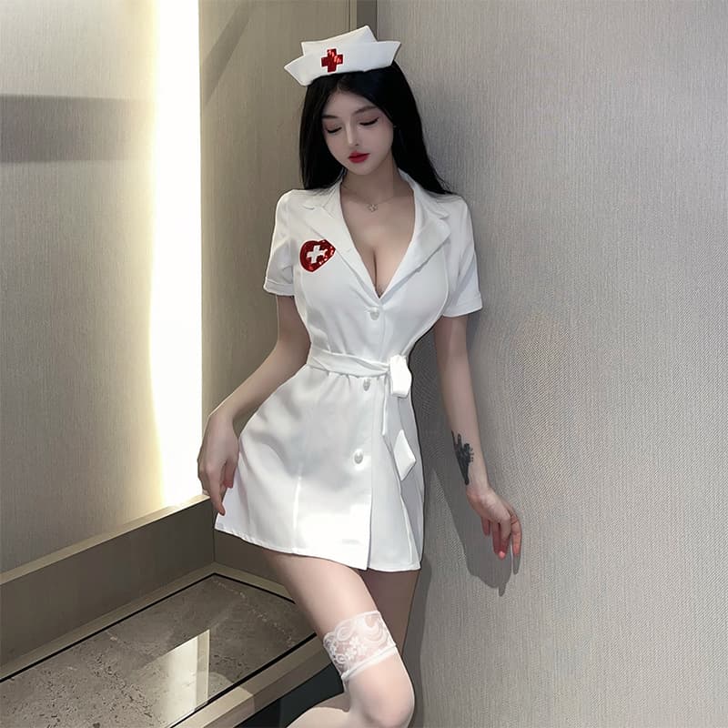 Sexy Lingerie, Sexy Nurse Outfit, Abstinence Suit, Female Flirting Sex Toy, Couple Fun Uniform Lingerie