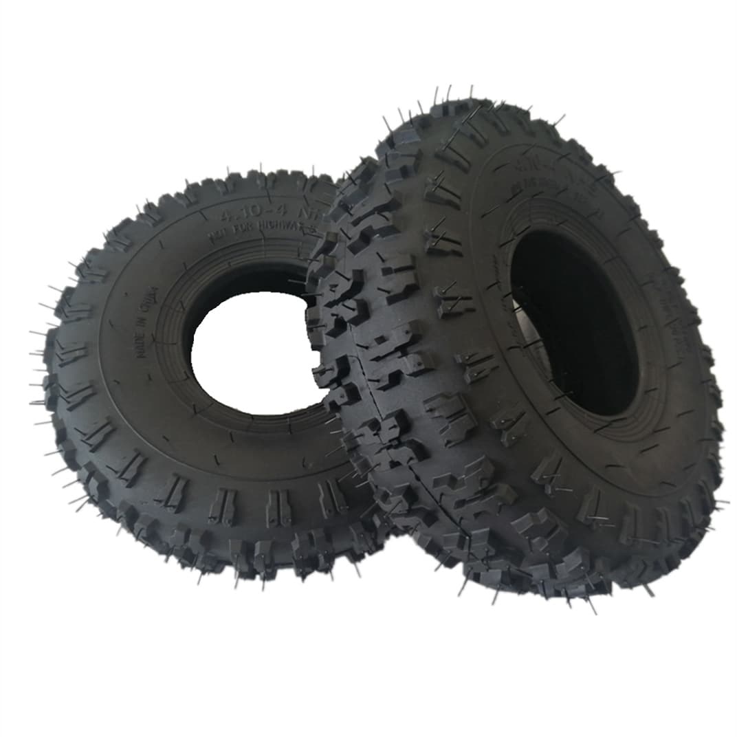 10-inch 410-4 Inner Tube Inflatable Tire Off-Road Tread 410/350-4 Outer Tire Snow Blower Beach Buggy Tire