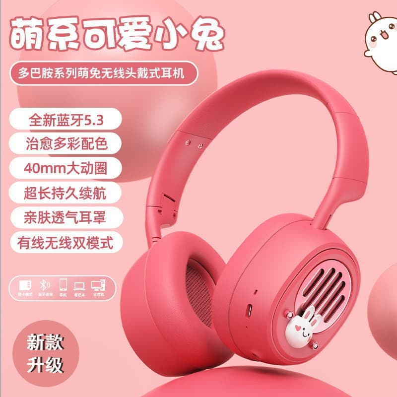 KE-24 Over-Ear Bluetooth Headphones, Long Standby Battery Life, 5.3 Stereo High-Quality Wireless Bluetooth Headset