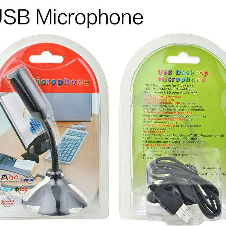 USB Microphone Computer KTV Voice Recording Mini Microphone for Laptop Karaoke Home Use Audio Equipment