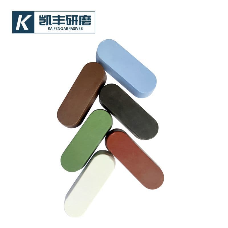 Cross-border exclusive stainless steel metal polishing wax kit, polishing paste, wax block, green, white, purple, blue, brown