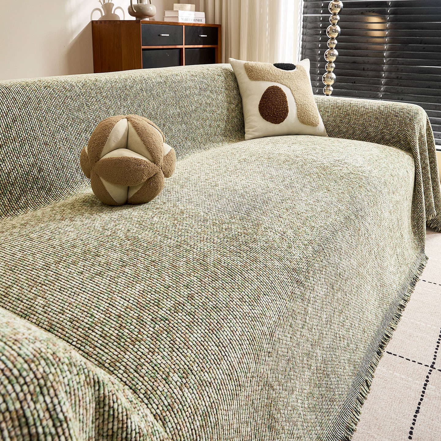 2026 New Retro Style Premium Chenille Sofa Cover Blanket All-Season Universal One-Piece Full Coverage Sofa Throw