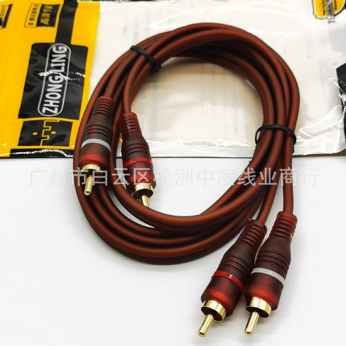 Export Shielded 2RCA to 2RCA Audio Cable, Dual RCA to Dual RCA AV Cable