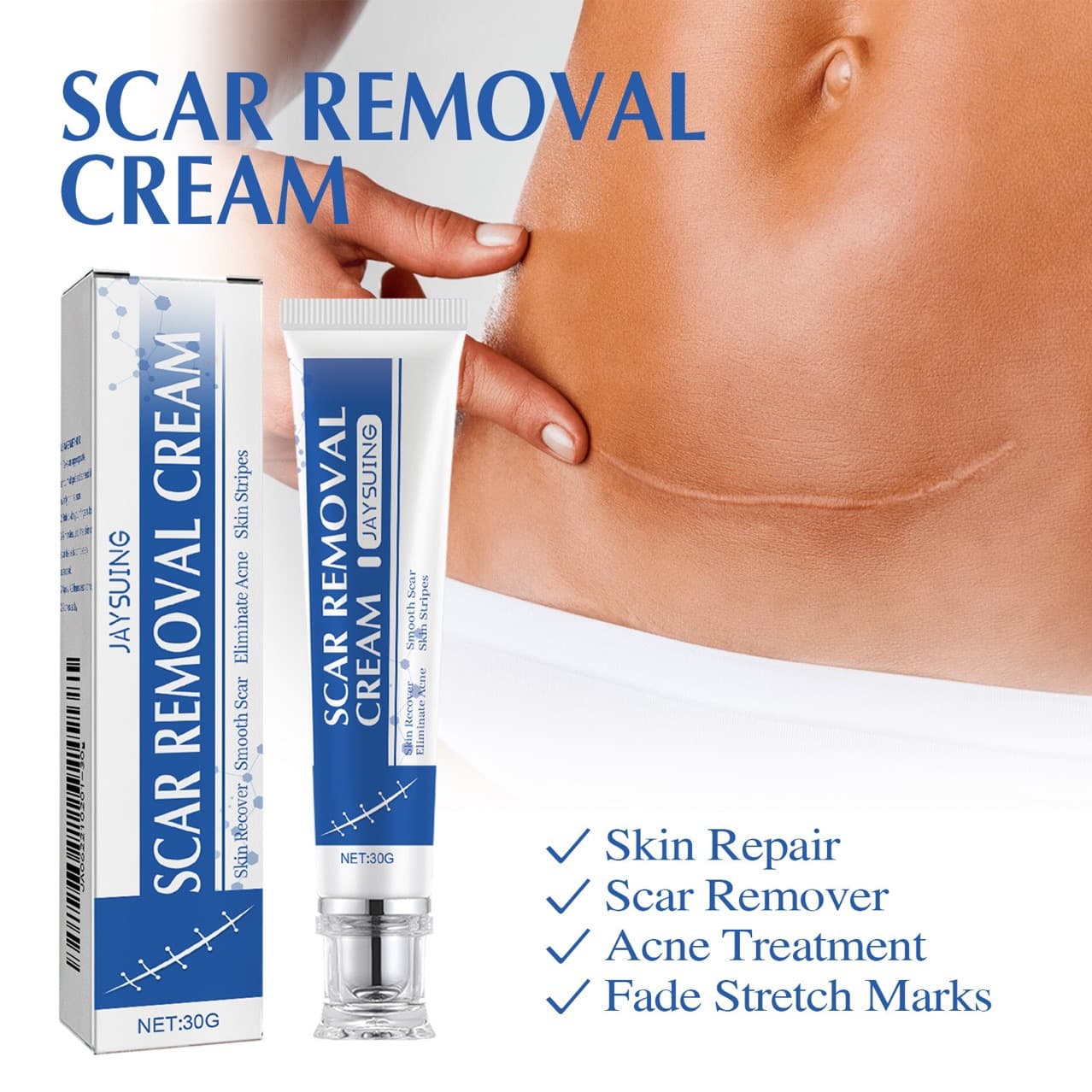Jaysuing Skin Care Cream Daily Moisturizing Smooth Skin Care Massage Cream