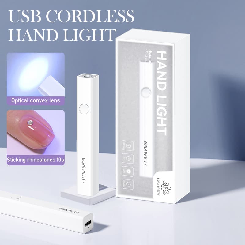 BORN PRETTY New Rechargeable Nail Lamp Bar, Portable Non-Blackening Nail UV Lamp