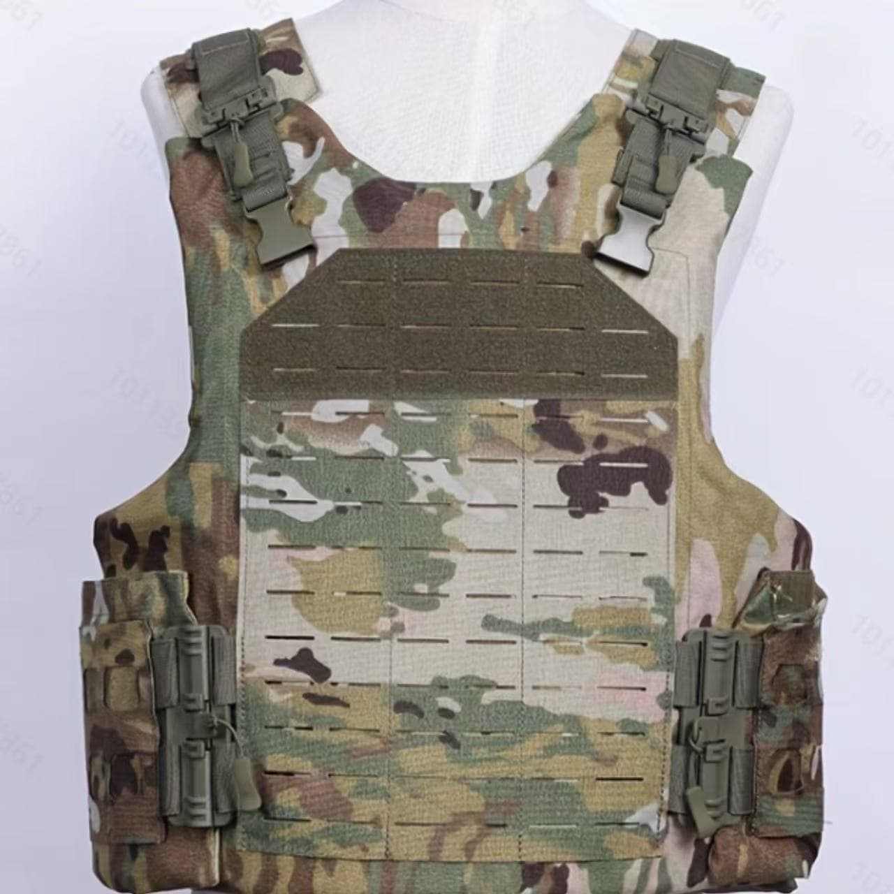 Jianma Bulletproof Vest CP Camouflage Factory Wholesale IIIA .44FG Camouflage Multi-Function Quick-Release Load Bearing Vest