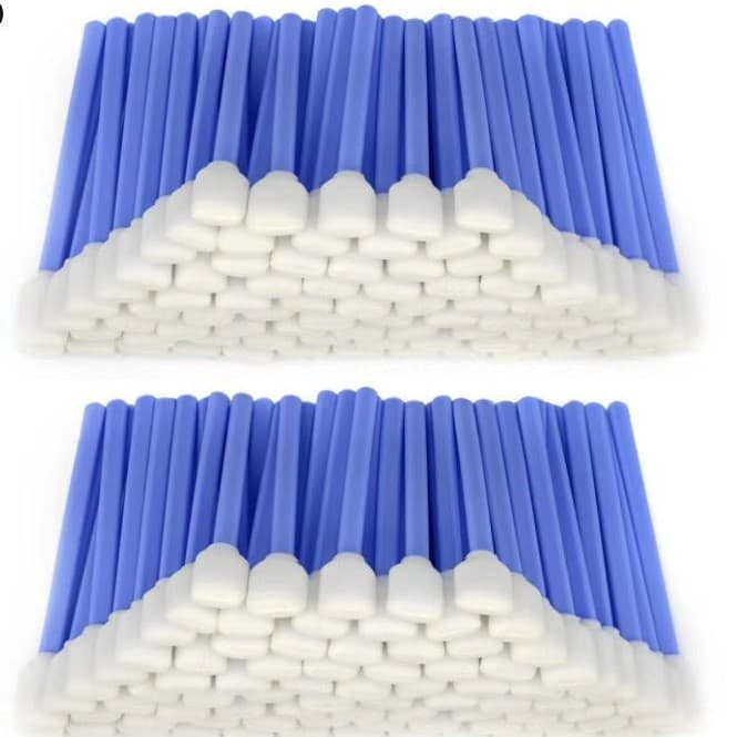 Export hot-selling rectangular foam cleaning swabs/double-layer sponge dust-free wiping sticks/nozzle cleaning sponge rods