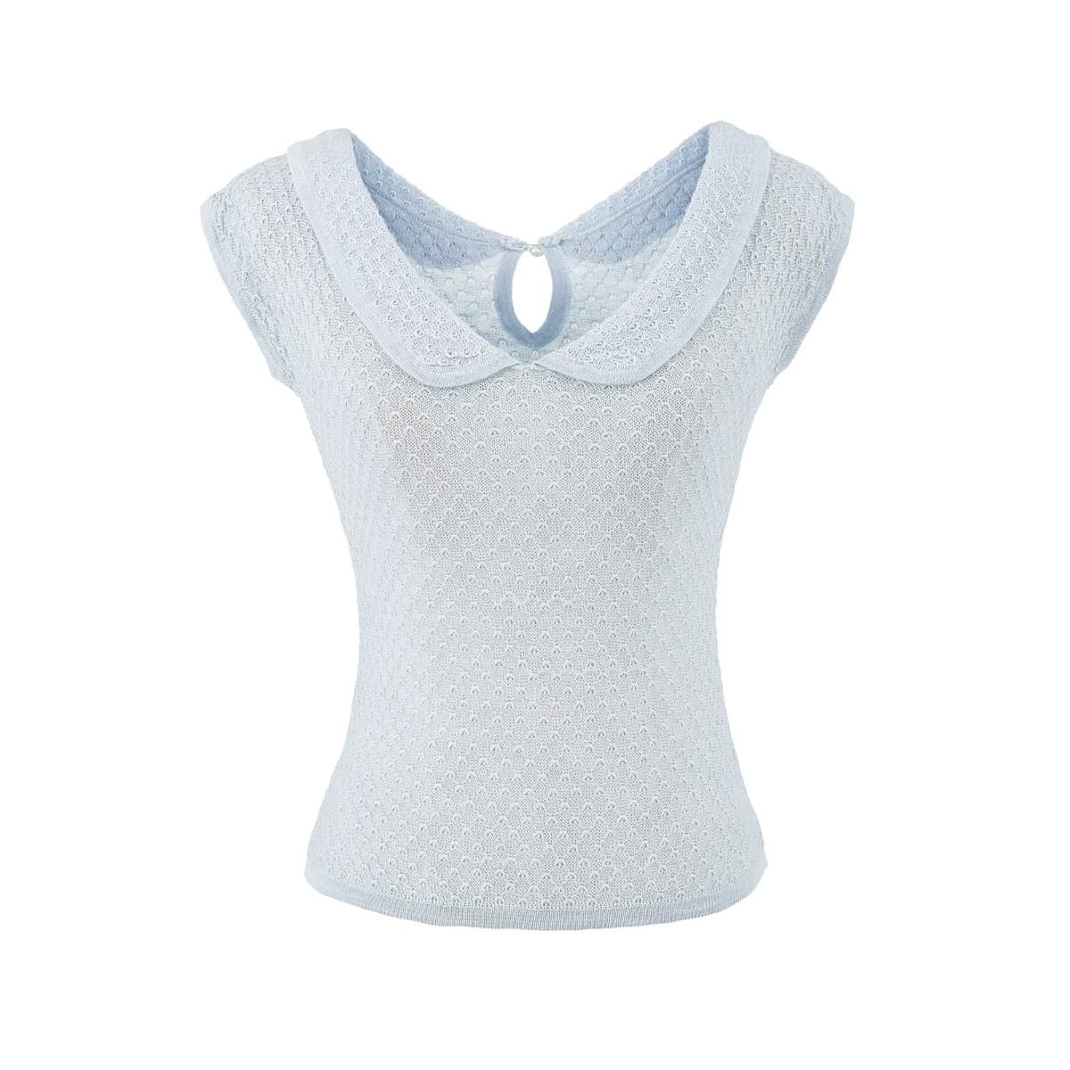 Cool doll collar, right shoulder, slim short-sleeved T-shirt girl summer hot girl sexy slim textured top 2026 new style