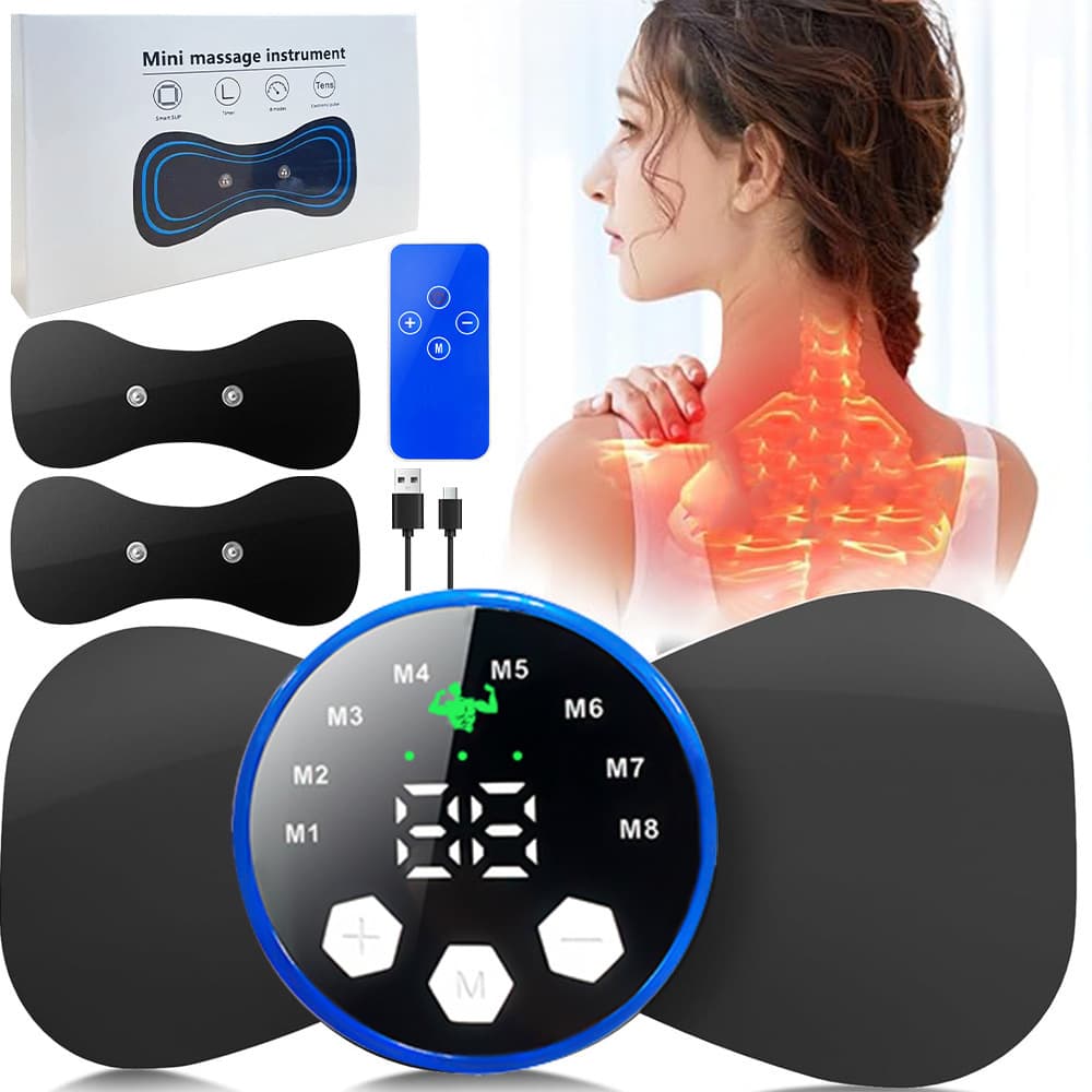 Cross-border Microcurrent Neck Massage Patch, Mini Portable Cervical Shoulder and Neck Massager Pulse Massager