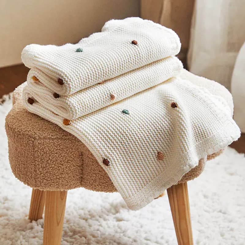 Nordic Z Home Minimalist Multi-Color Office Nap Sofa Blanket Cover Blanket Line Blanket Korean Air Conditioning Knitted Blanket
