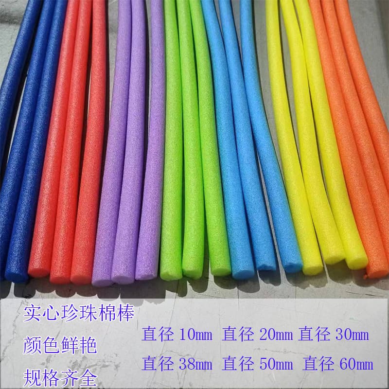 Colored kindergarten sticks, craft sponge, wedding polyethylene foam tubes, and foam strips for decoration, filling, and swimming buoyancy.