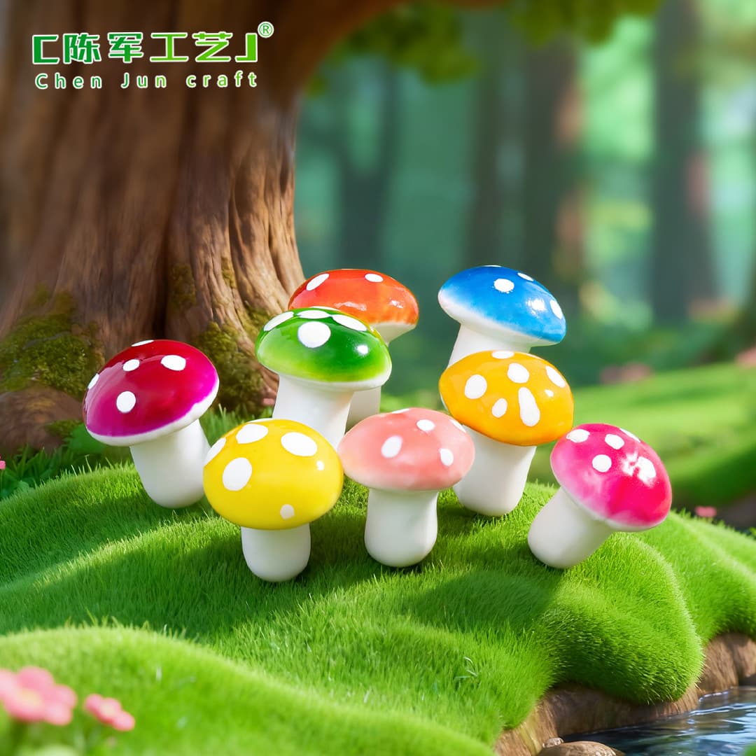 Artificial Foam Mushrooms, Colorful Mini Mushrooms, Micro Landscape Potted Plant Decoration Accessories