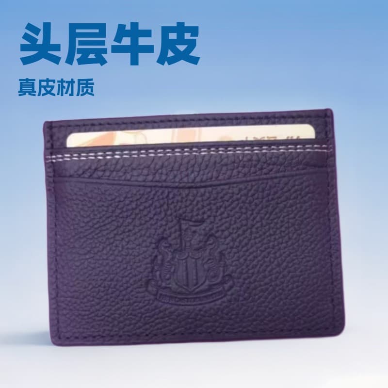 Top Grain Leather Men's Wallet, Painted Edges, Slim Genuine Leather Card Holder, Card Case, Multi-Functional ID Bag, Factory Wholesale Direct Sales