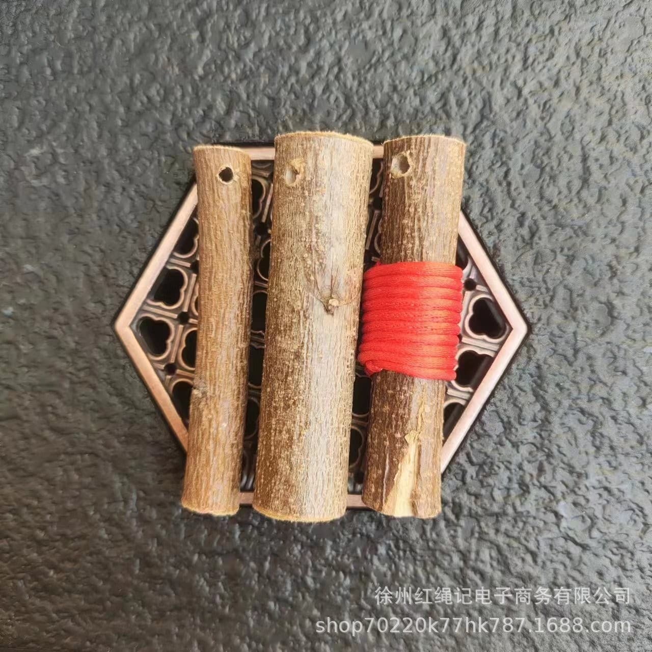 Old Peach Wood, Peach Wood Raw Wood Accessories, Red String Peach Wood, DIY Accessories for Baby and Adult Amulet Accessories