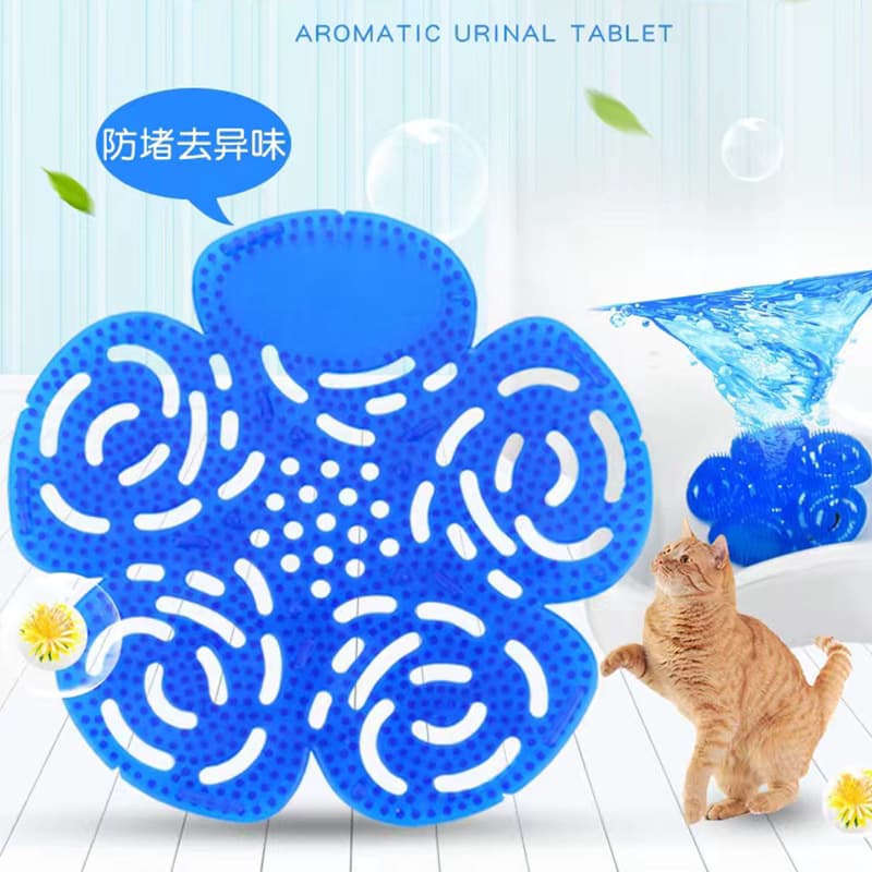 Clear King Biodegradable Urinal Deodorizing Tablet for Toilets and Bathrooms, Prevents Clogs and Splashing with Aromatic Filter