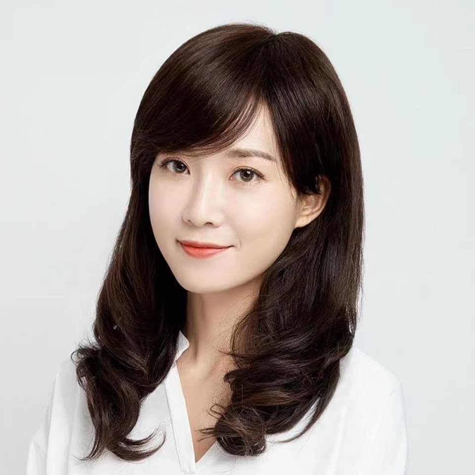 Long Curly Wig for Women, Full Wig, Fashionable and Natural Simulation Big Wave Full Wig, High Temperature Fiber Wig