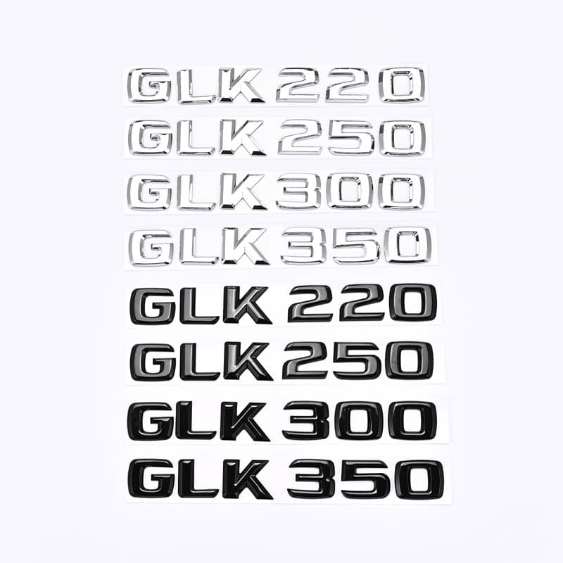 Old model compatible Mercedes-Benz letter badge GLK220 GLK250 GLK300 GLK350 rear emblem