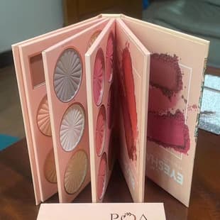 Cross-border Book-shaped Eyeshadow Makeup Highlighter Blush Set, Long-lasting Application, Eyeshadow Palette BOOK Makeup Set, Stage Makeup