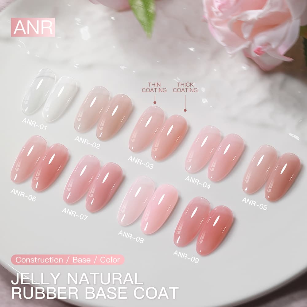 AS New Water Sense Bare Skin Rubber Base Color Gel Construction Base Gel 3-in-1 Icy Transparent Nail Polish Gel Cross-Border Wholesale