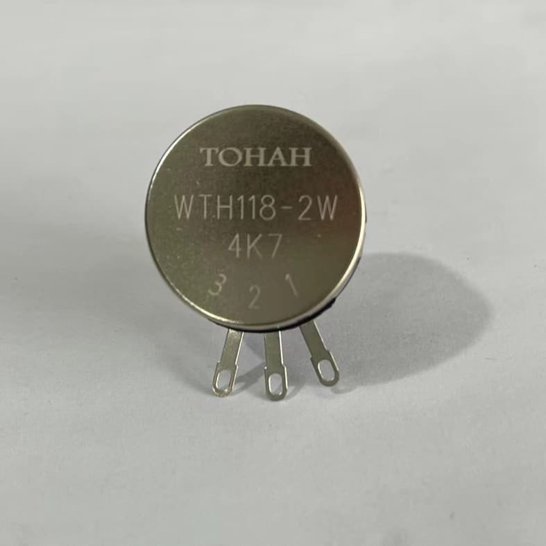 WTH118-1A-2W Single Turn Carbon Film Potentiometer Special for Welding Machines, High Power, High Temperature Resistant
