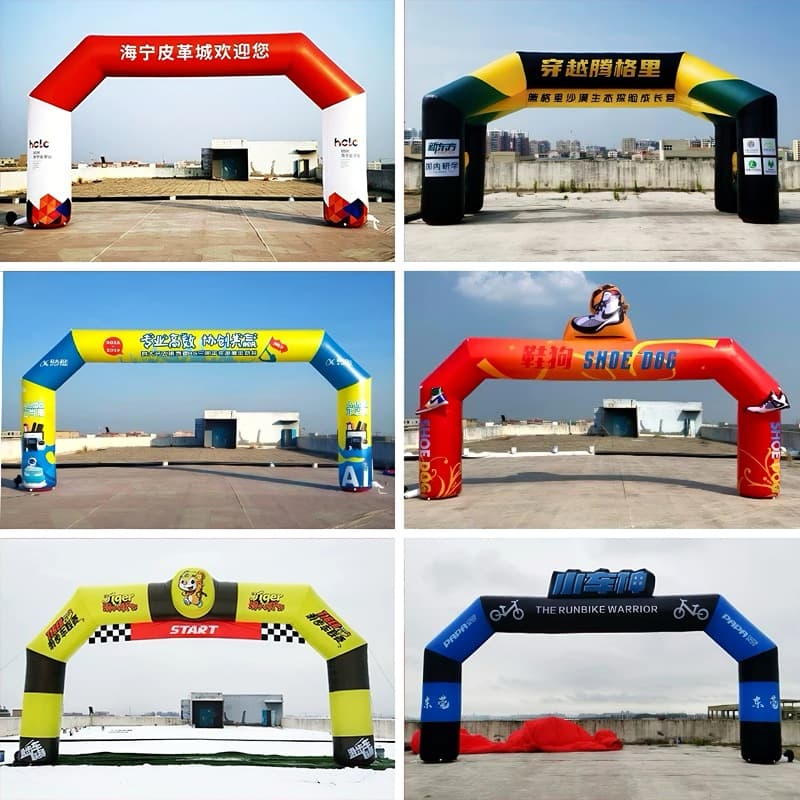 Marathon Arch Event Arch Cut Angle Color Special-shaped Large Event Inflatable Arch