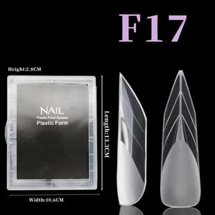 Cross-border Nail Extension Mold Crystal Nail Mold Fast Curing Space French Extension Nail Mold 120pcs Box