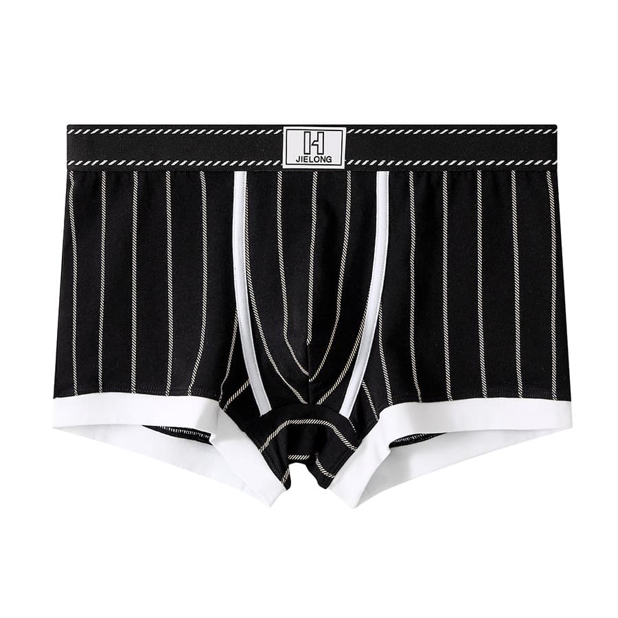 Wholesale Men's Cotton Boxer Briefs, Breathable and Loose Fit, Youth Sports Shorts, Four-Corner Shorts
