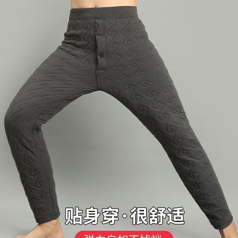 Winter Cotton Pants Innerwear Fleece-Lined German Fleece Self-Heating Ultra-Thick Warm Pants, Thickened High-Waist High-Stretch Women's Pants, Three-Layer