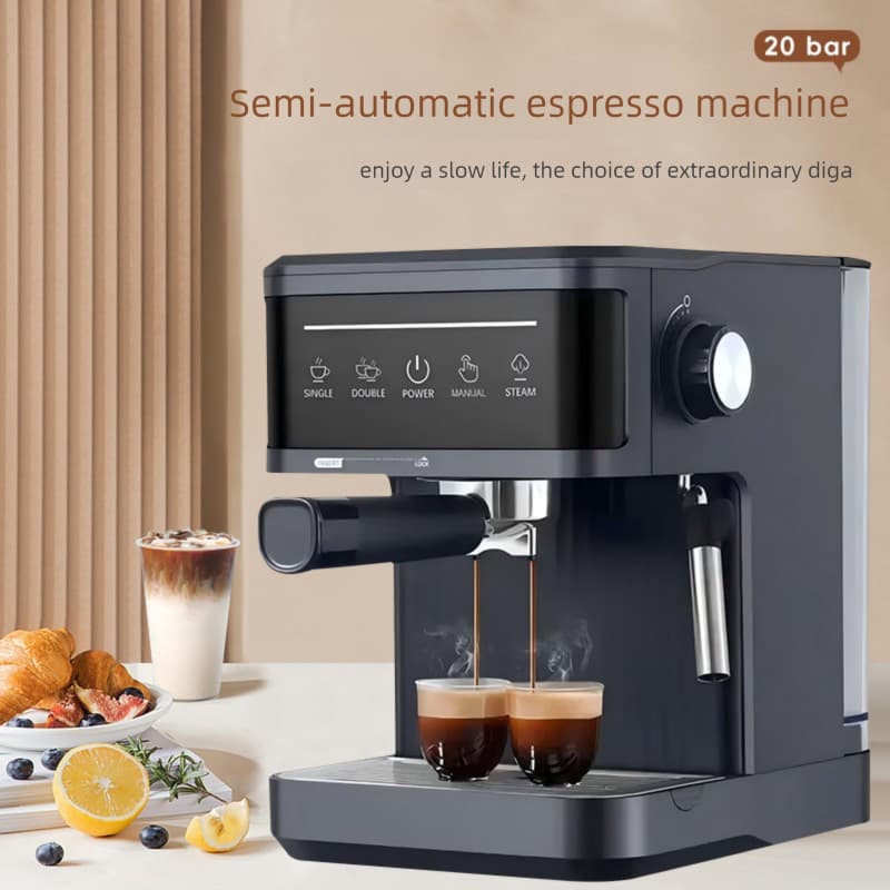 Coffee Machine 20Bar coffee machine, steam pump pressure type, semi-automatic high-pressure extraction heating coffee machine