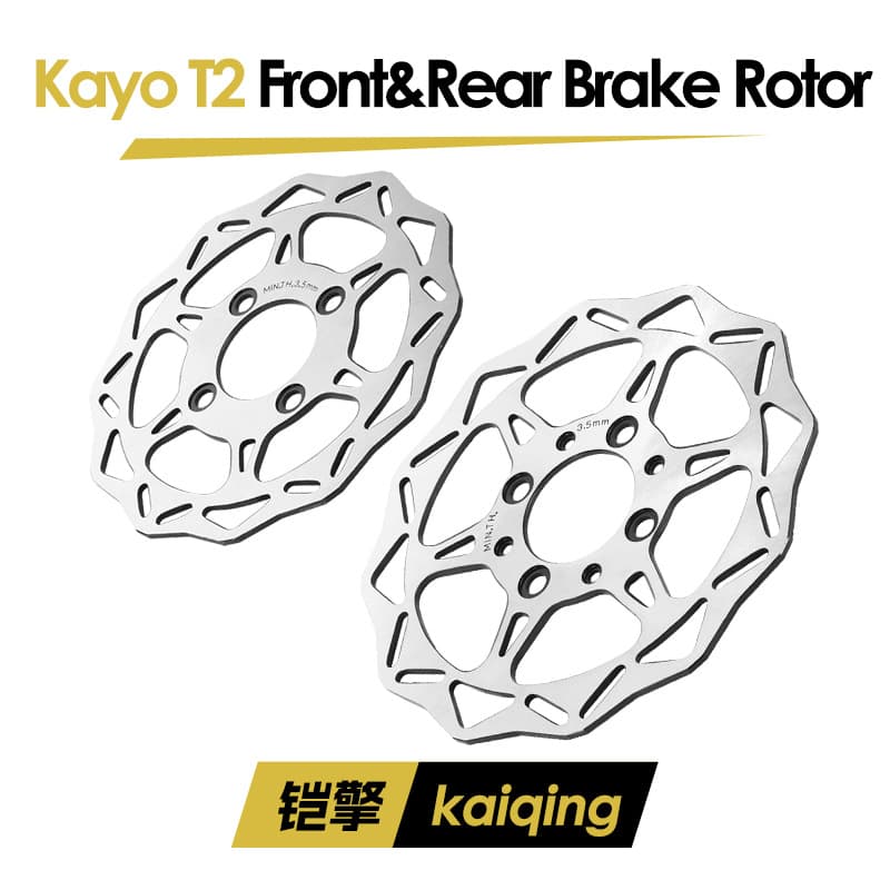 Off-road motorcycle parts compatible with Huayang T1 T2 K2L front and rear brake discs, brake rotors, wear-resistant steel discs