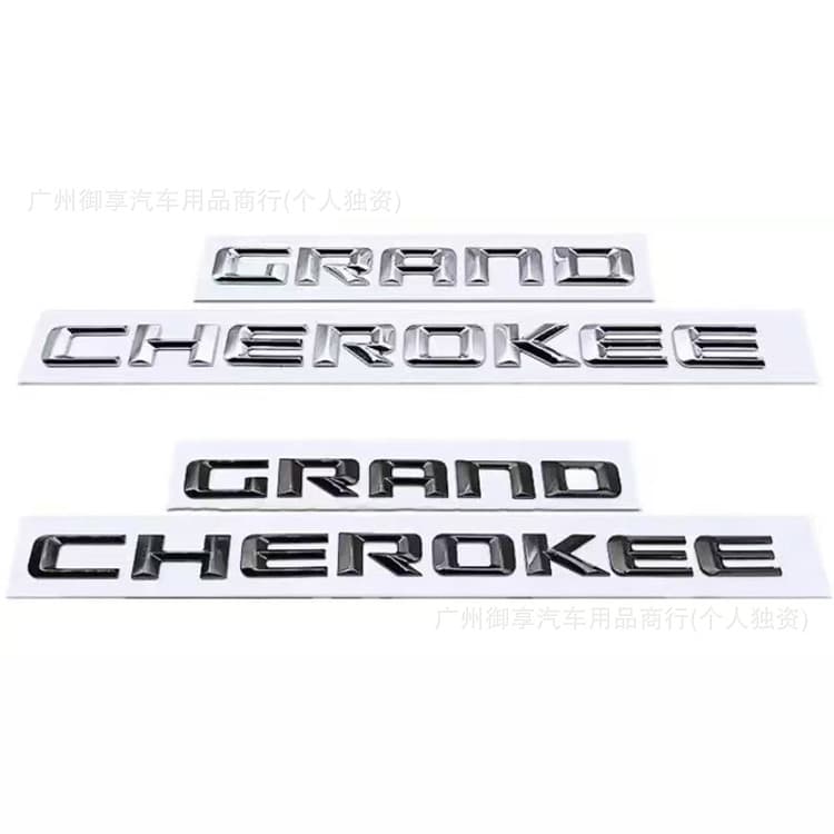For Jeep Grand Cherokee Emblem Door Badge ABS Modified Letter Sticker