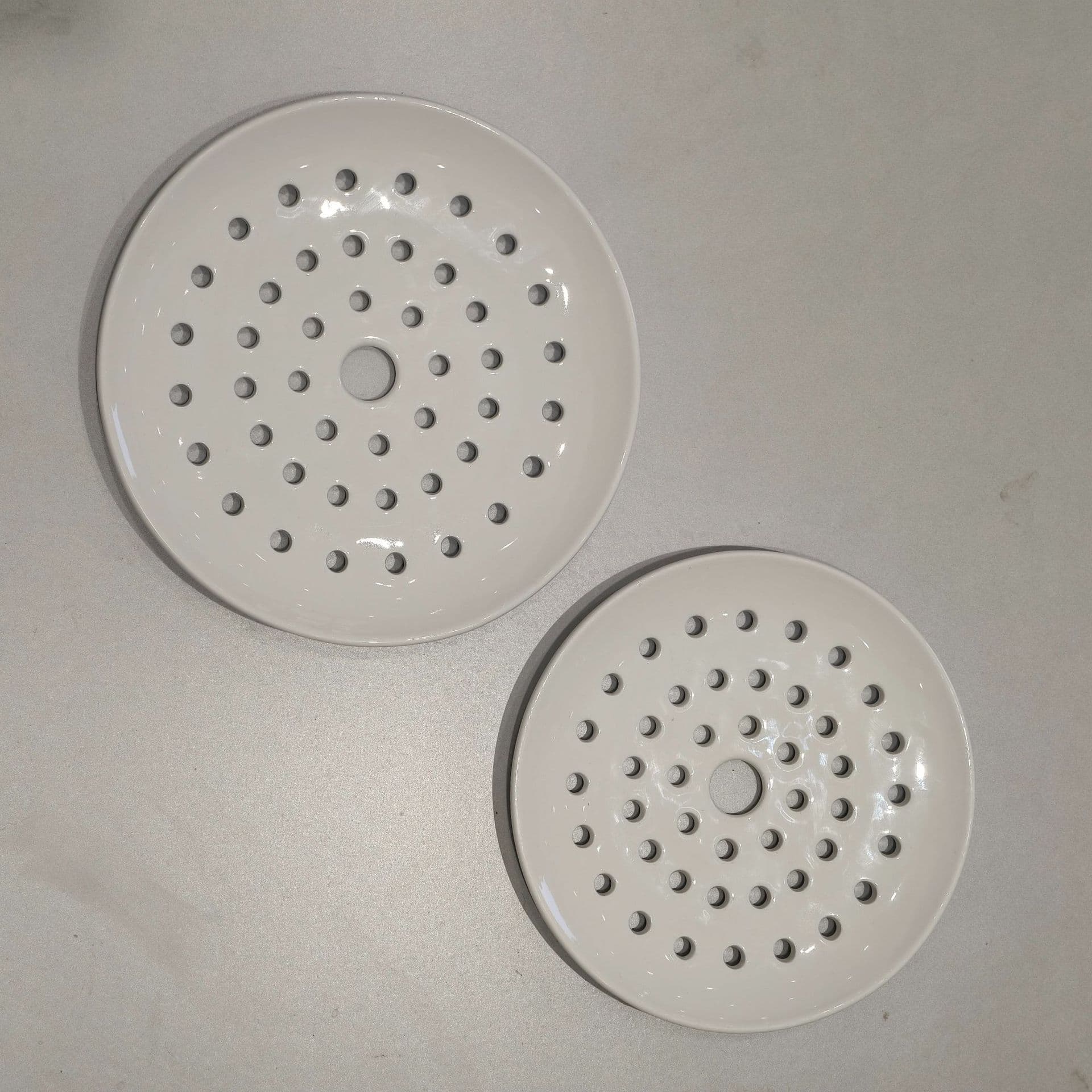 Cute 18-20cm Multi-Hole Round Steaming Tray, Restaurant Hotel Multi-Hole Steaming Plate, Dim Sum Steamer, Home Ceramic Steaming