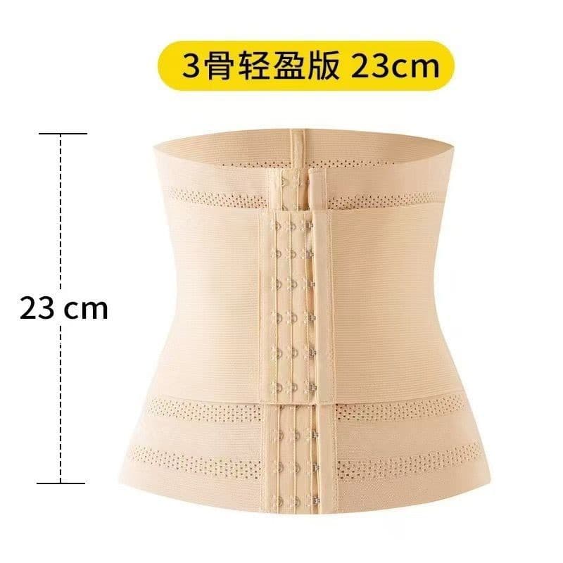 Double-Layer Compression Adjustable Waist Support Belt Breathable Shapewear Tummy Control Belt with Three-Row Buckle for Export