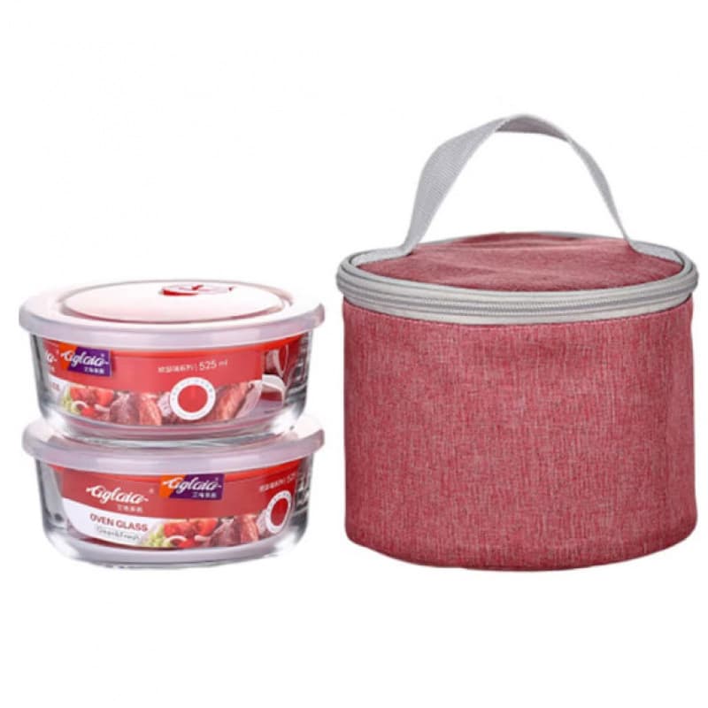 Aglaia Oserui series microwave oven vent sealed thickened fresh-keeping glass bowl lunch box thermal insulation cloth bag