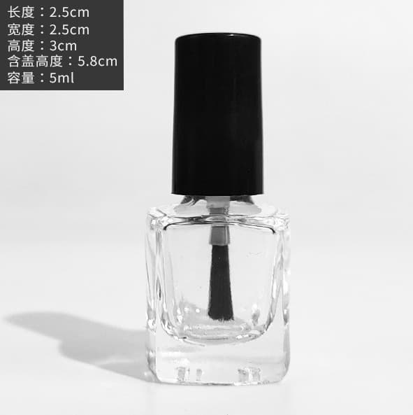 In Stock 5ml 10ml 15ml Unprinted Nail Polish Glass Bottles Empty Packaging Bottles Nail Art Supplies with Lids