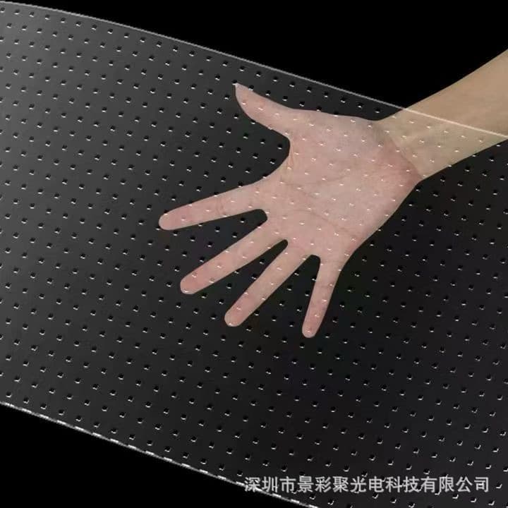 Transparent Holographic Queue Display - LED Crystal Film P2.5-P10 Glass Wall Mounting
