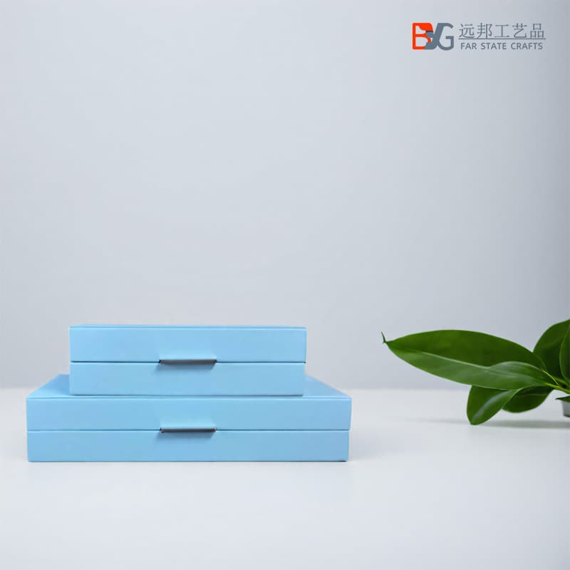 PU Leather Jewelry Box with One-Handle, Desktop Storage Box, Chinese Style Showroom Decoration Ornament Wholesale