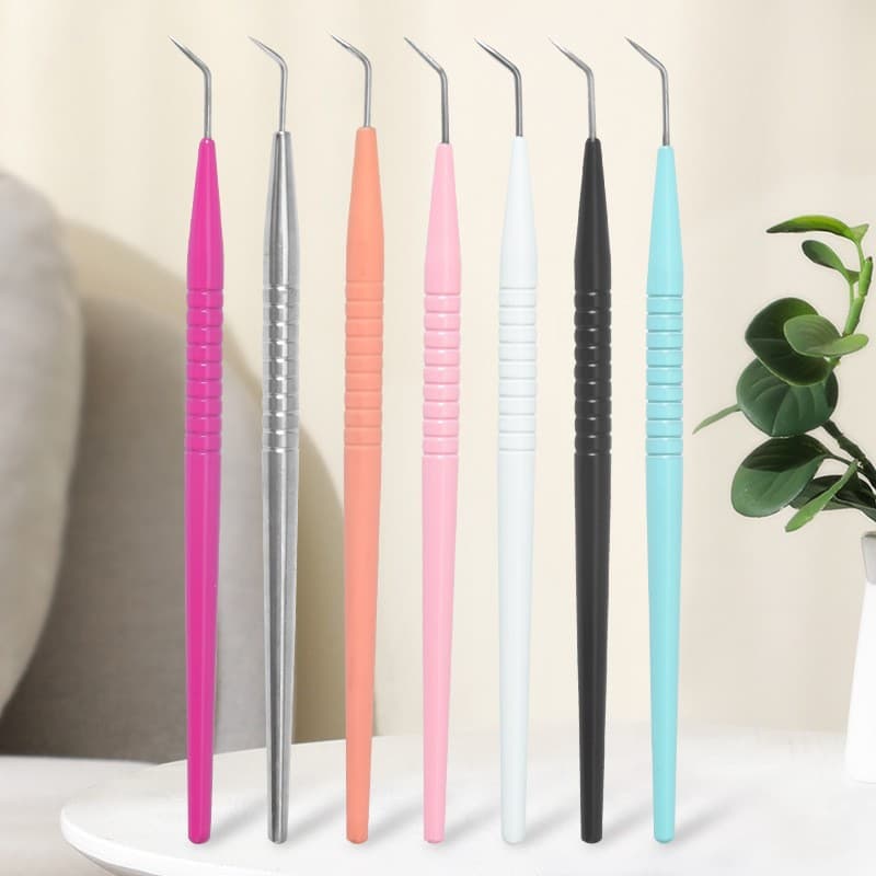 Multi-color spot stainless steel eyelash picking beauty tool grafting eyelash curling doll eyelash perming stick