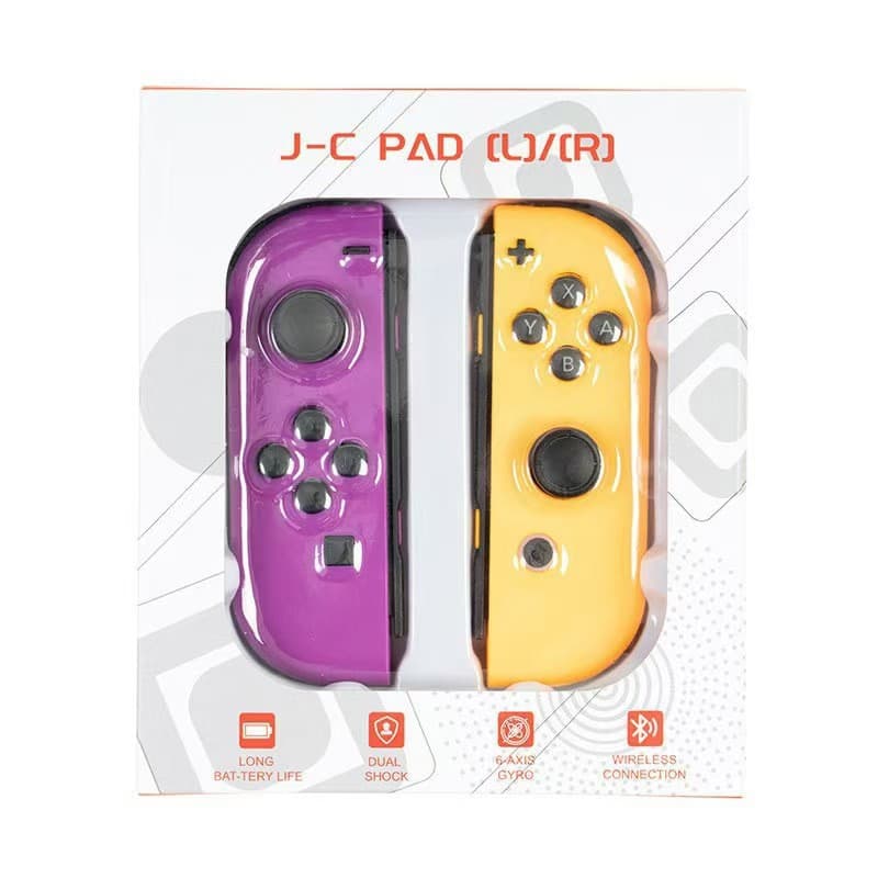 Joy-Con Game Controller Left and Right Detachable Wireless Bluetooth with Wake-up Feature and Wrist Straps for Switch Controller Cross-Border