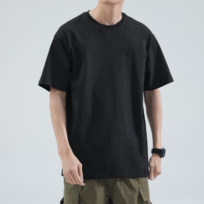 Work T-Shirt for Men Summer Loose Fit Plus Size Short Sleeve Casual Crew Neck Top