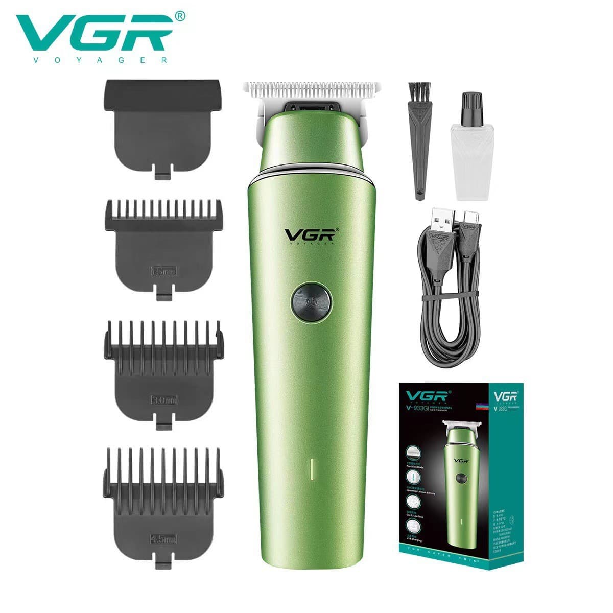 VGR933 Engraving Electric Hair Clipper for Barbershop, Specialized for Carving and Fade Haircuts, Barber Hair Trimmer, Home Electric Hair Clipper