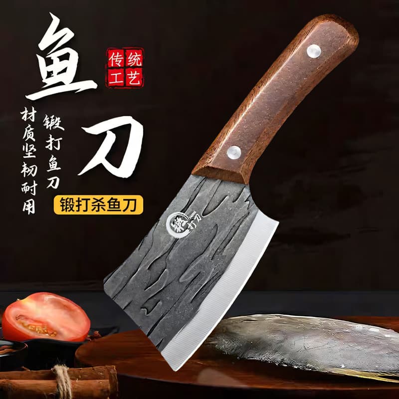 Mini Forged Kitchen Knife Small Fish Knife Sharp Slicing Knife for Fish Outdoor Lady Knife Household