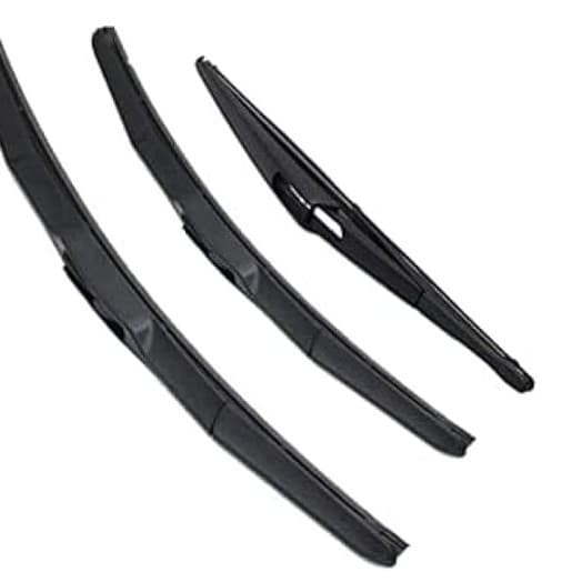 Compatible with Mini Cooper R50 / R53 2004-2006 Front and Rear Wiper Blades 19+18+11