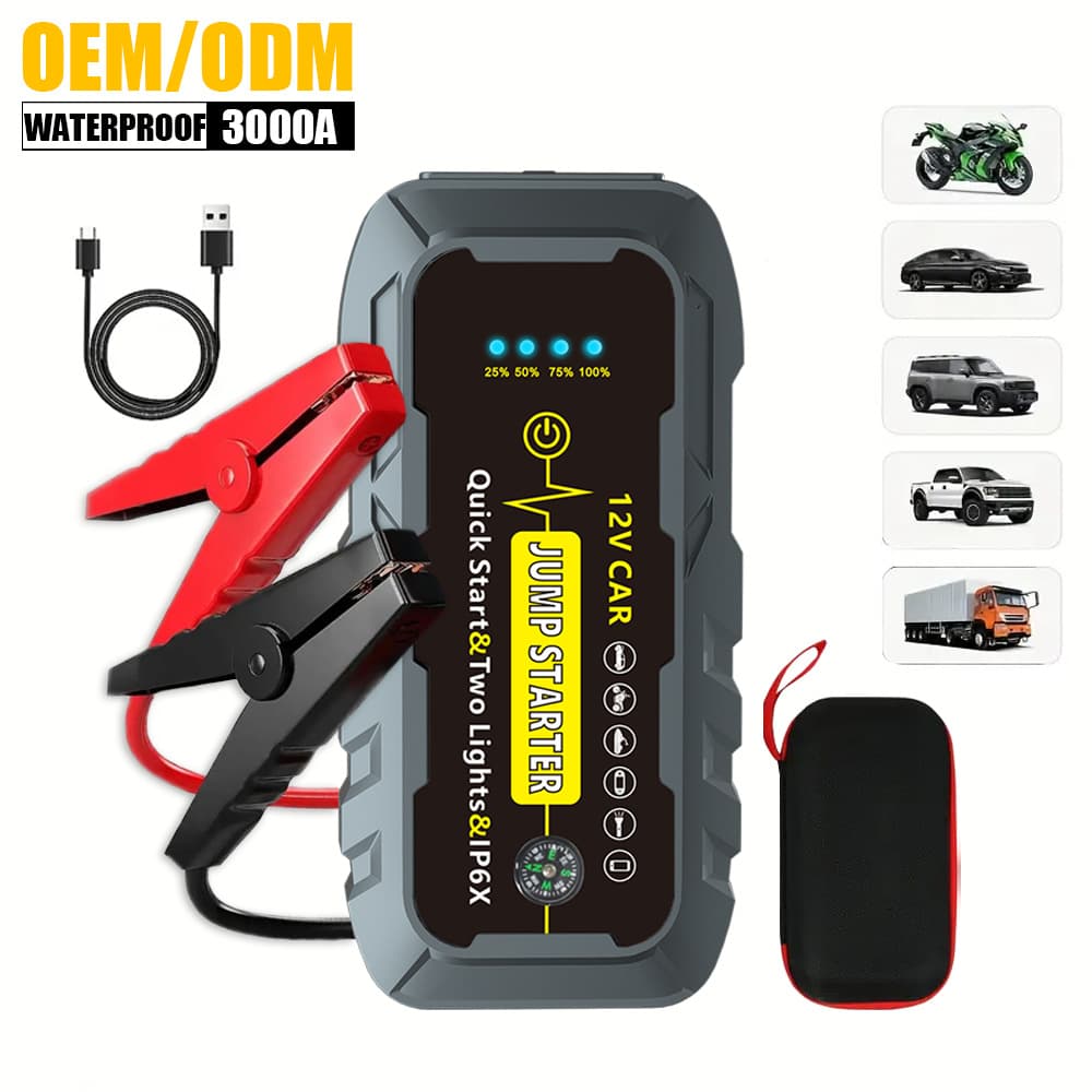 Car emergency starting power supply 12v car charging Baochai gasoline car waterproof strong start ignition battery charging