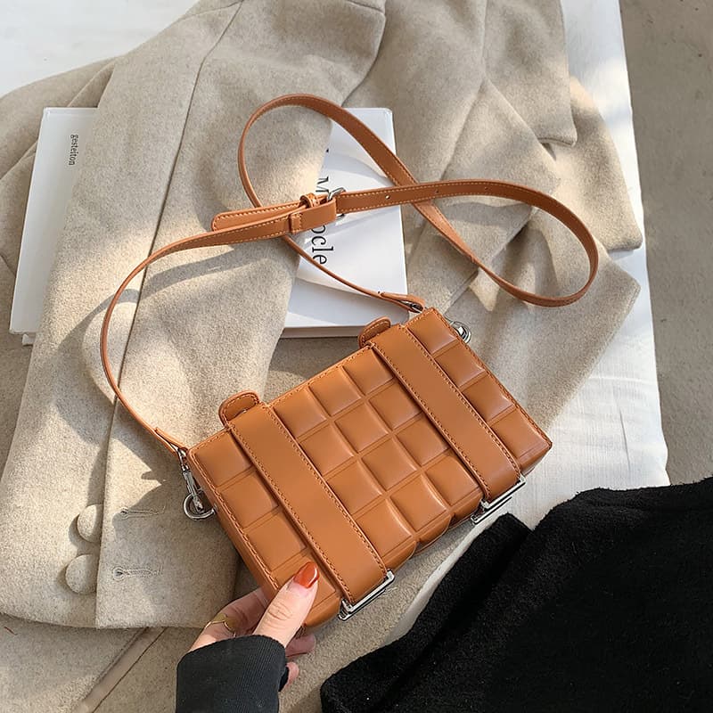 Small Bag Women 2020 New Trendy Personalized Influencer Small Square Bag Minimalist Fashion Diamond Quilted Shoulder Crossbody Bag