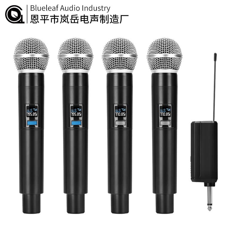 Uhf Wireless Microphone 58 Model for Ktv Performances, Conferences, Home Use, Handheld Universal Microphone, Cross-Border One-To-Four