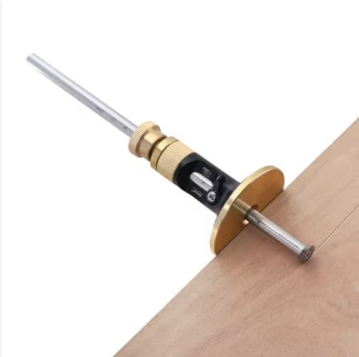 Fine-tuned High Precision European Scribing Gauge, Marking Tool, Hard Alloy Tip with Fine Adjustment