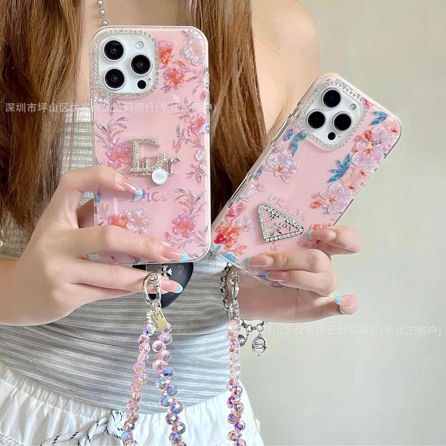 Trendy Niche Floral Phone Case Compatible with iPhone 17 Pro Max, iPhone 15, Anti-Drop, iPhone 14, Fashion Protective Case
