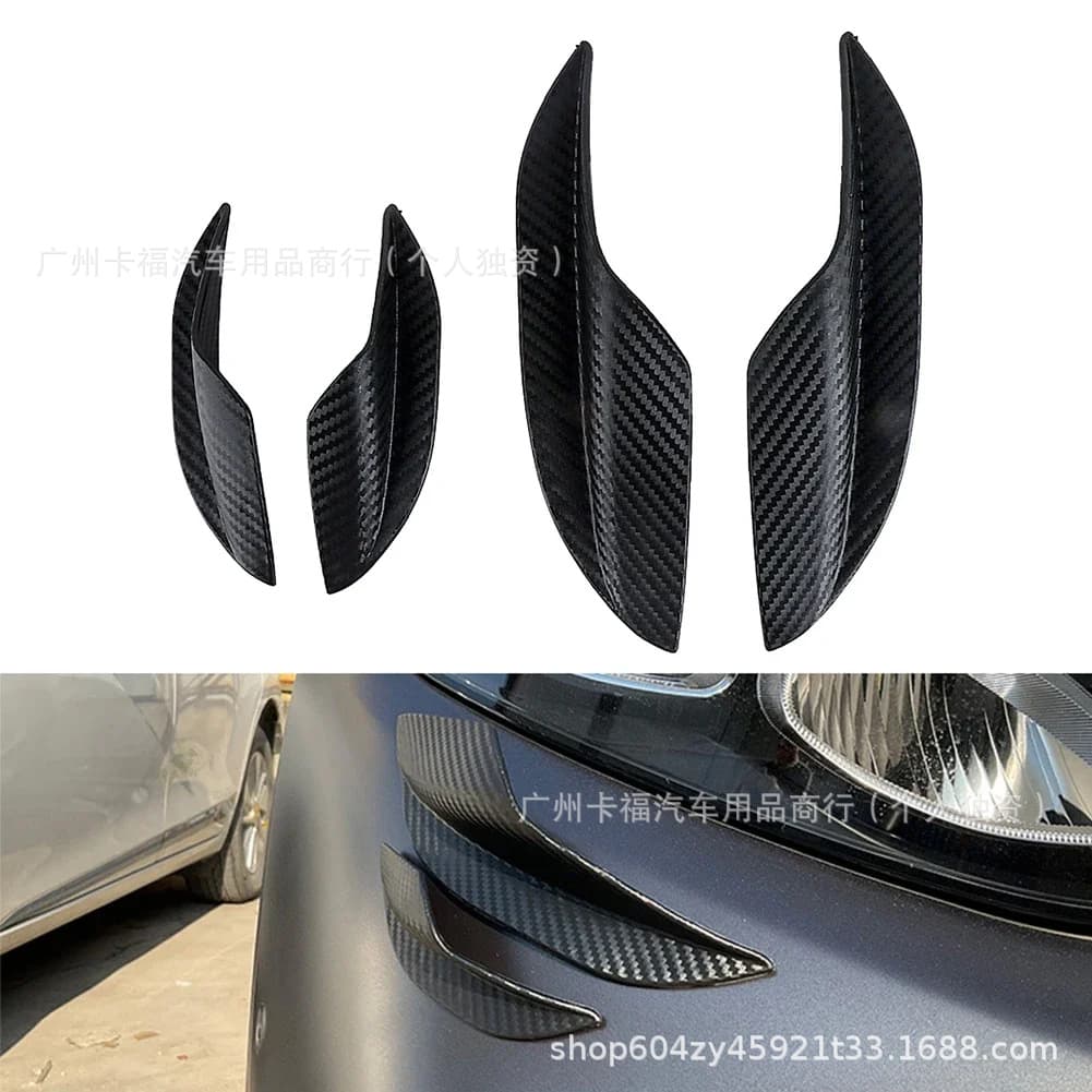 Car universal air knife modified front shovel spoiler decoration fixed wind wing anti-collision front size surround motorcycle air knife