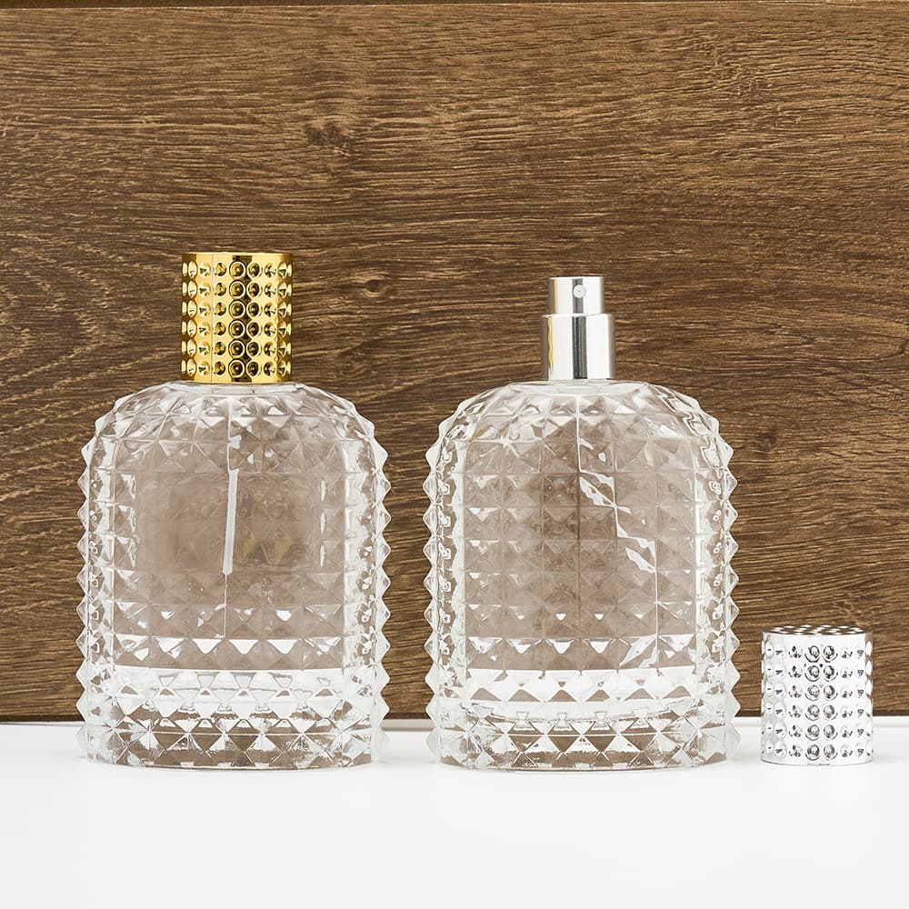 100ml Pineapple-Shaped Perfume Refill Bottle, Large Capacity Screw-Mouth Perfume Bottle, Press-Type Replacement Empty Bottle, Thickened Glass Bottle